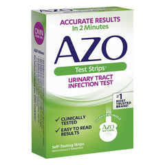 Urinalysis Test Kit AZO Test Strips Urinary Tract Infection Detection 3 Tests CLIA Waived, Packaging Type- Box