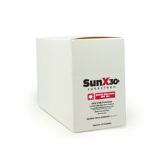 Sunscreen with Dispenser Box SunX 30+ SPF 30 Lotion 1.25 oz. Individual Packet, Packaging Type- Box