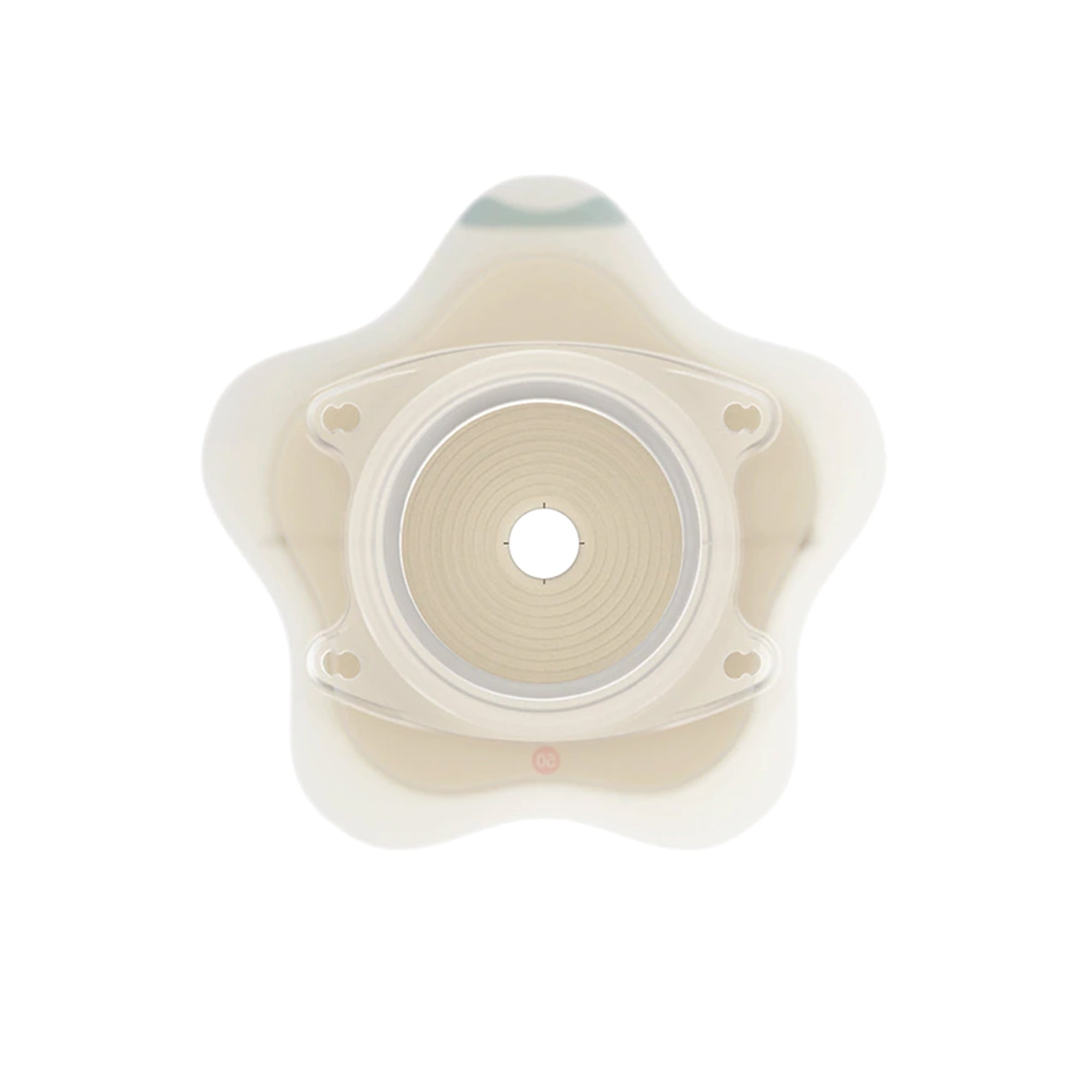 Ostomy Barrier SenSura Mio Convex Flip Precut, Extended Wear Elastic Adhesive 50 mm Flange Red Code System 1-3/16 Inch Opening | 5/Box