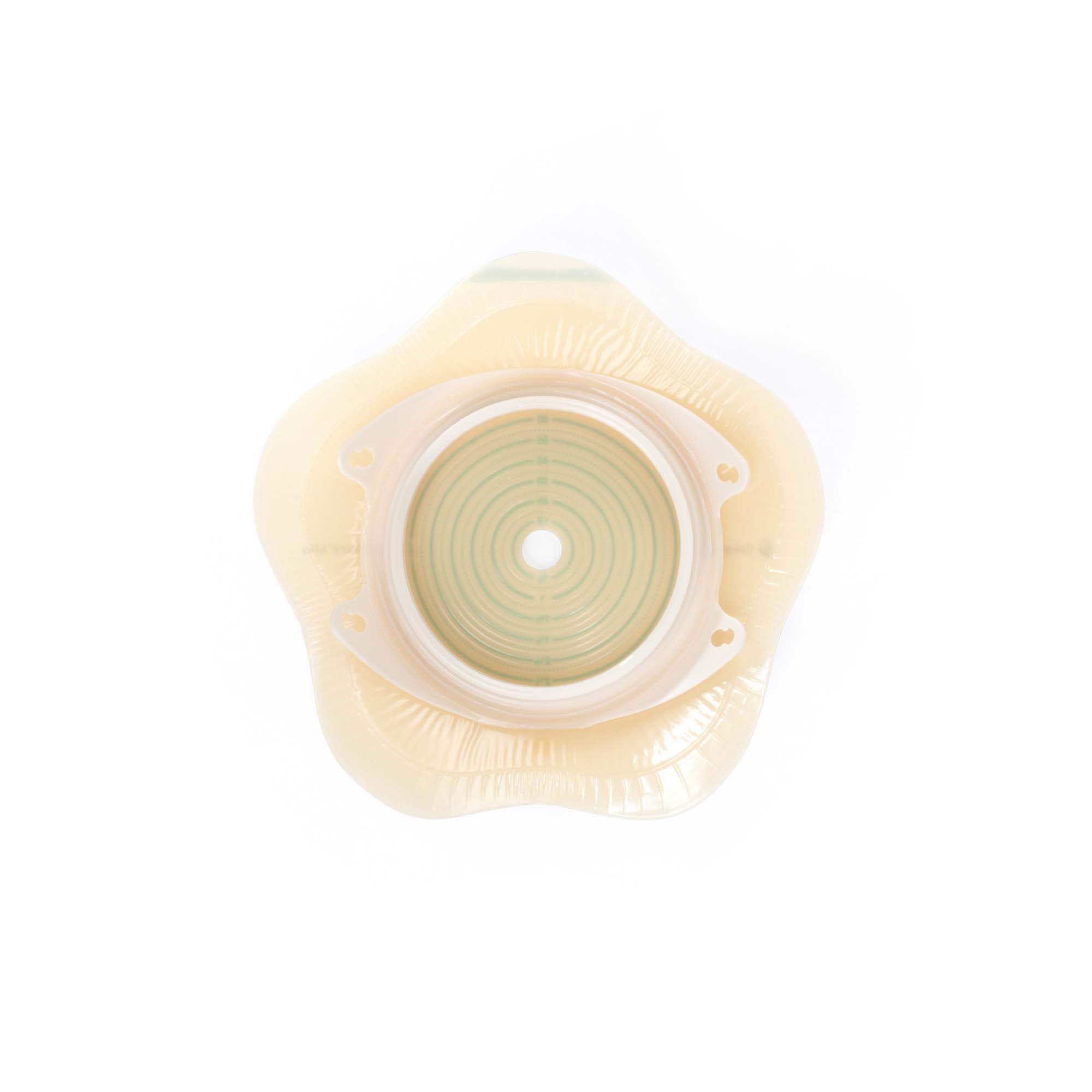 Ostomy Barrier SenSura Mio Convex Flip Trim to Fit, Extended Wear Elastic Adhesive 60 mm Flange Blue Code System 3/8 to 2-1/8 Inch Opening | 5/Box