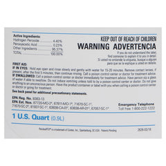 PeridoxRTU Sporicidal Surface Disinfectant Cleaner Peroxide Based Manual Pour Liquid 32 oz. Bottle Vinegar Scent Sterile | 6/Case