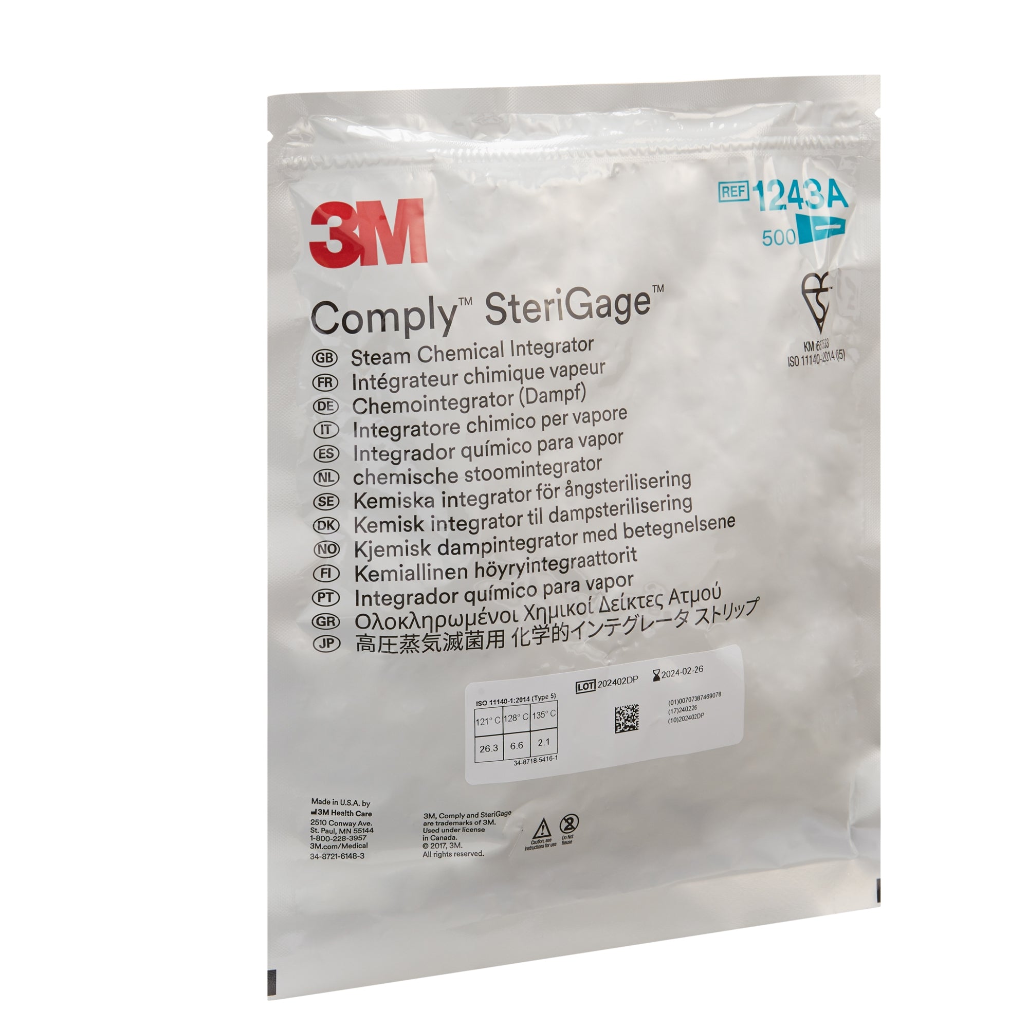 Attest Sterilization Chemical Integrator Strip Steam 2 Inch, Packaging Type- Case