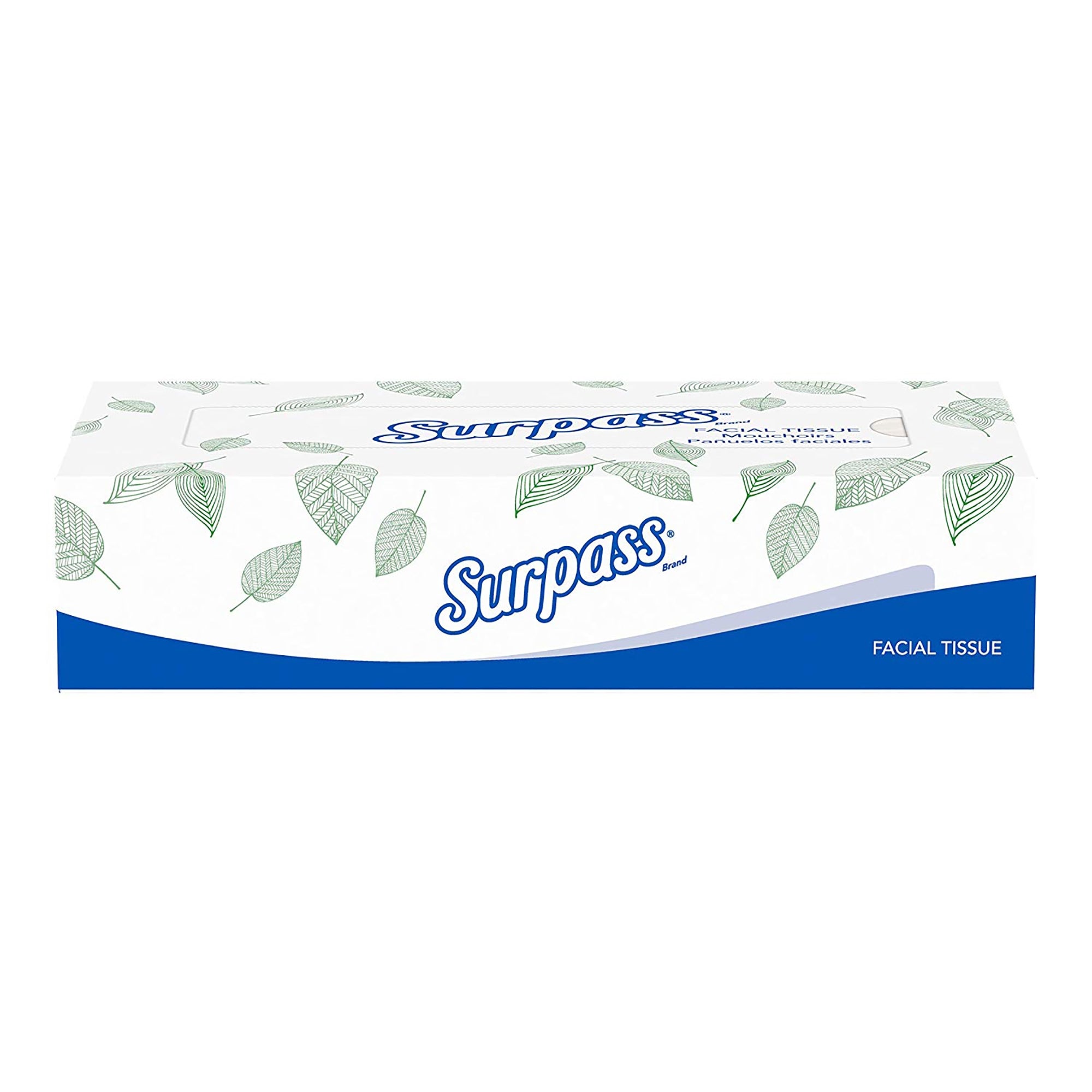 Surpass* Facial Tissue White 8 X 8-2/5 Inch 100 Count, Packaging Type- Case