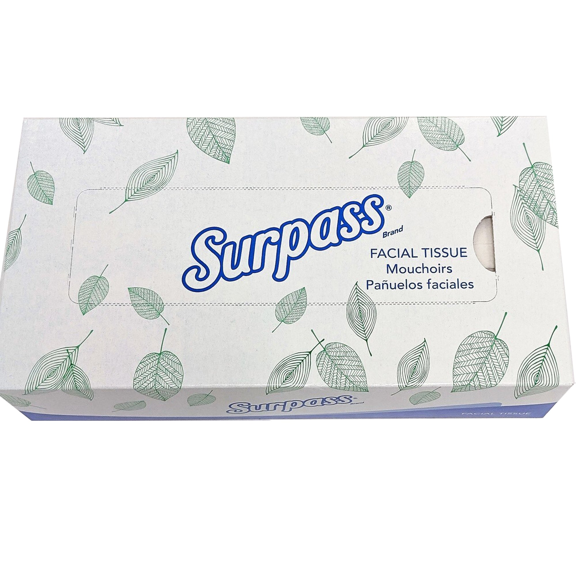 Surpass* Facial Tissue White 8 X 8-2/5 Inch 100 Count, Packaging Type- Case