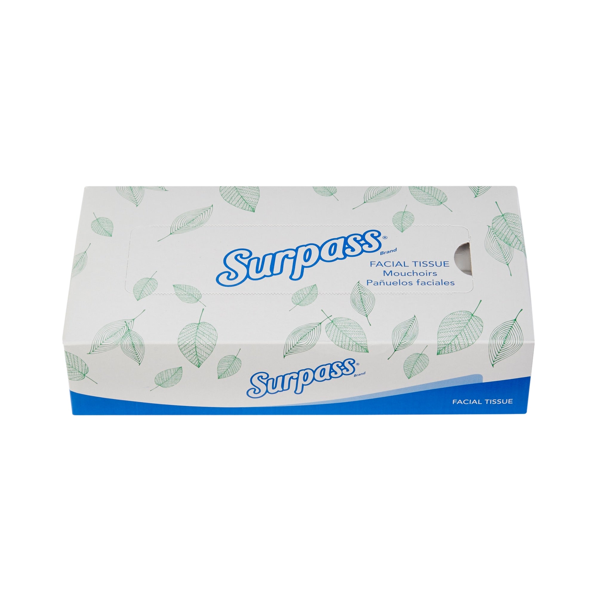 Surpass* Facial Tissue White 8 X 8-2/5 Inch 100 Count, Packaging Type- Case