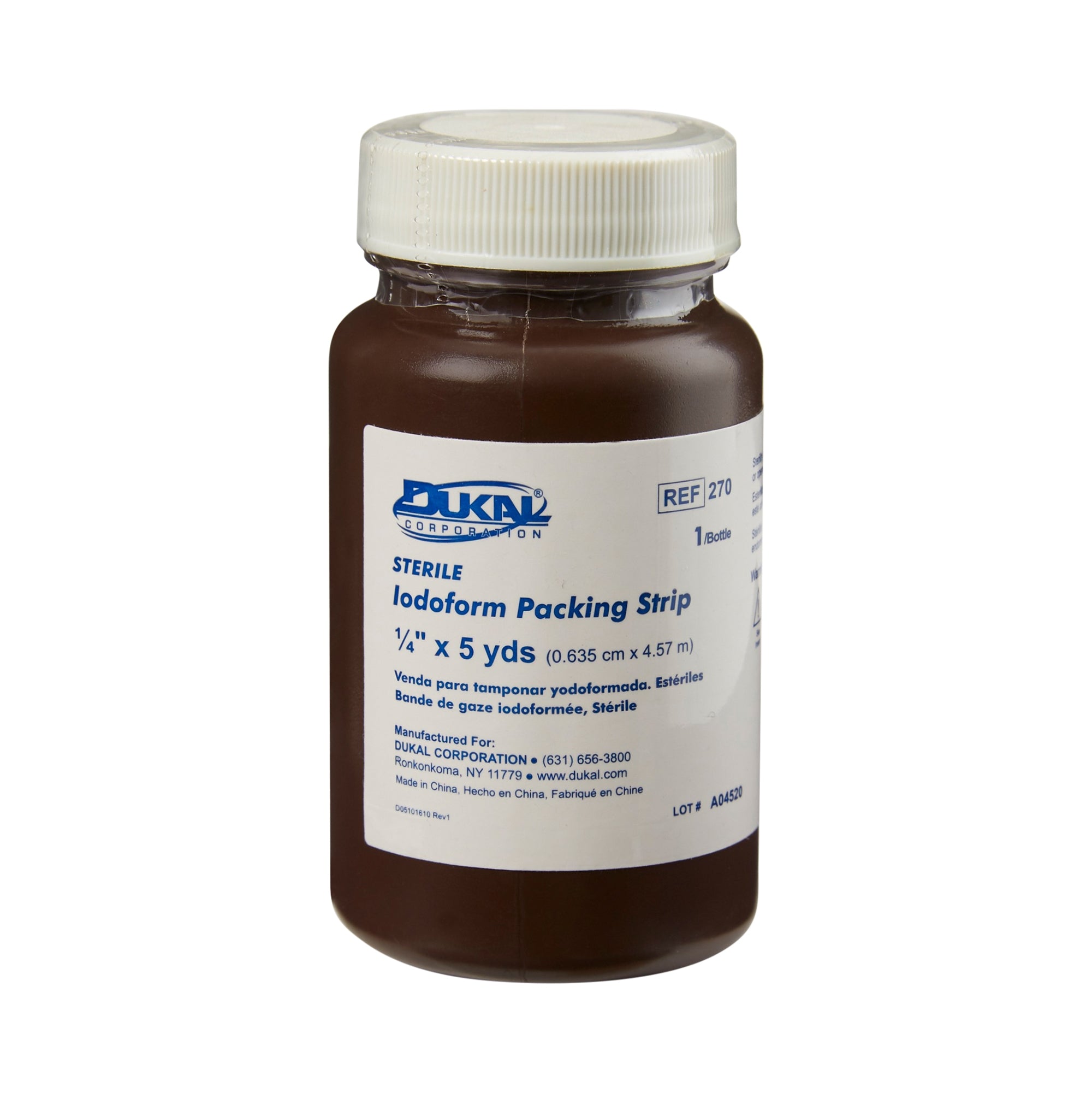 Wound Packing Strip Dukal Iodoform 1/4 Inch X 5 Yard Sterile Antiseptic, Packaging Type- Box