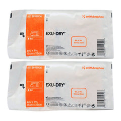 Super Absorbent Dressing EXU-DRY Anti-Shear 6 X 9 Inch Rectangle, Packaging Type- Box