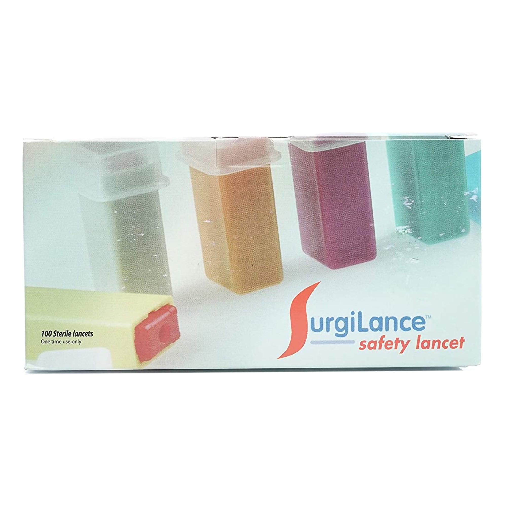 Safety Lancet Surgilance 21 Gauge Retractable Push Button Activation Finger, Packaging Type- Case