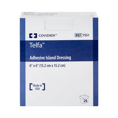 Island Dressing Telfa 6 X 6 Inch Square Sterile, Packaging Type- Box