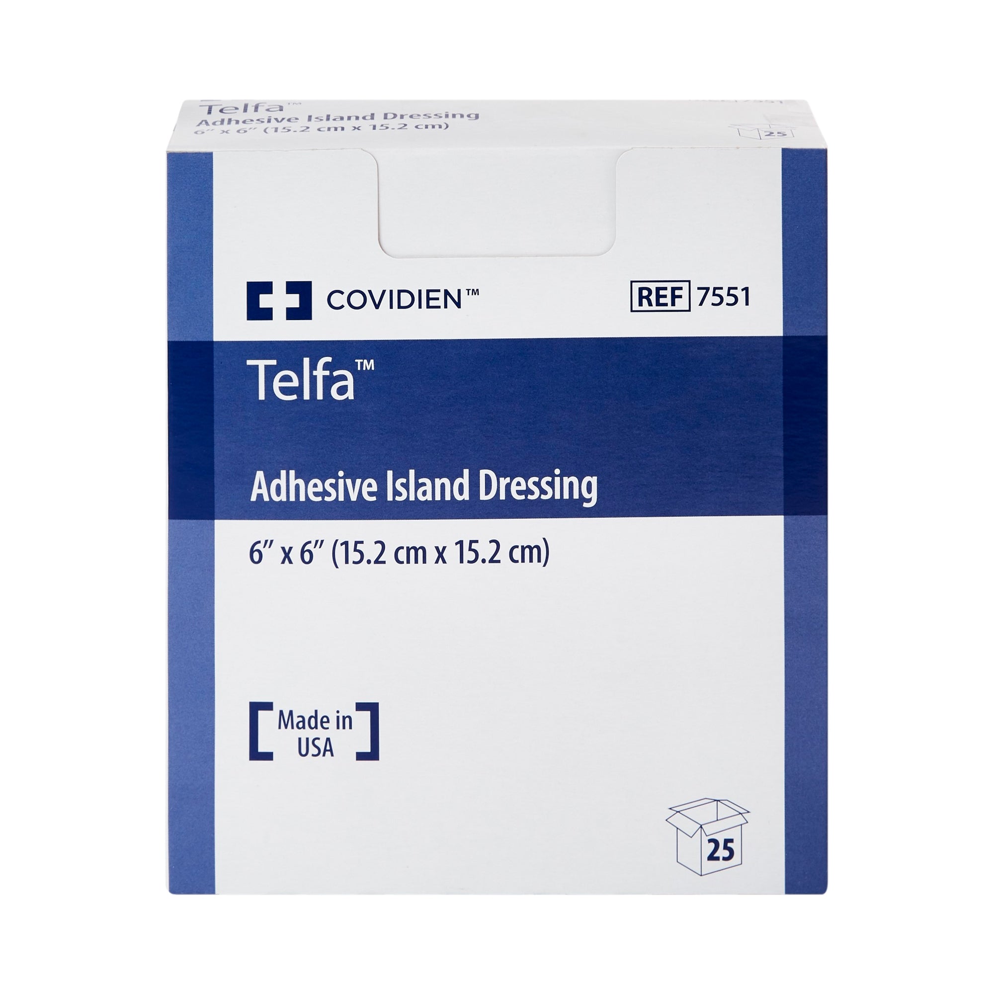 Island Dressing Telfa 6 X 6 Inch Square Sterile, Packaging Type- Box