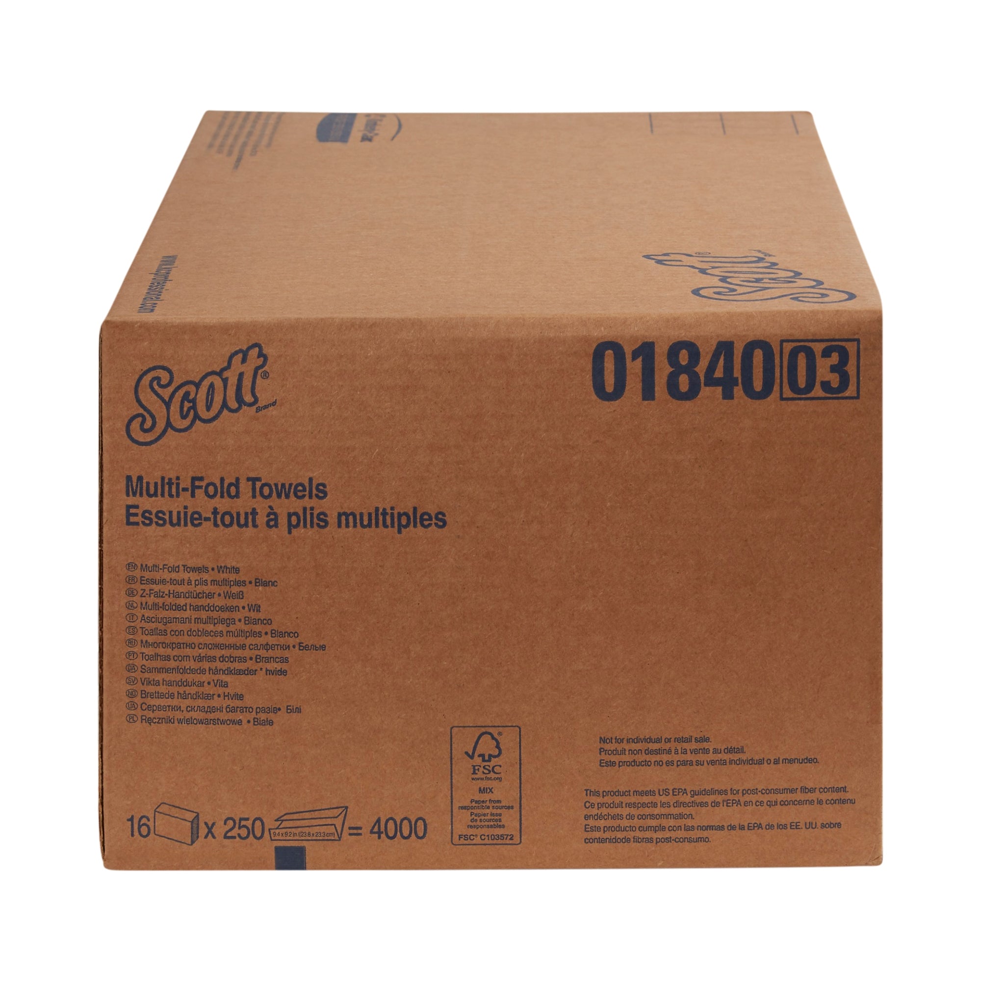 Paper Towel Tradition Multi-Fold 9-1/5 X 9-2/5 Inch | 16PACK/CASE