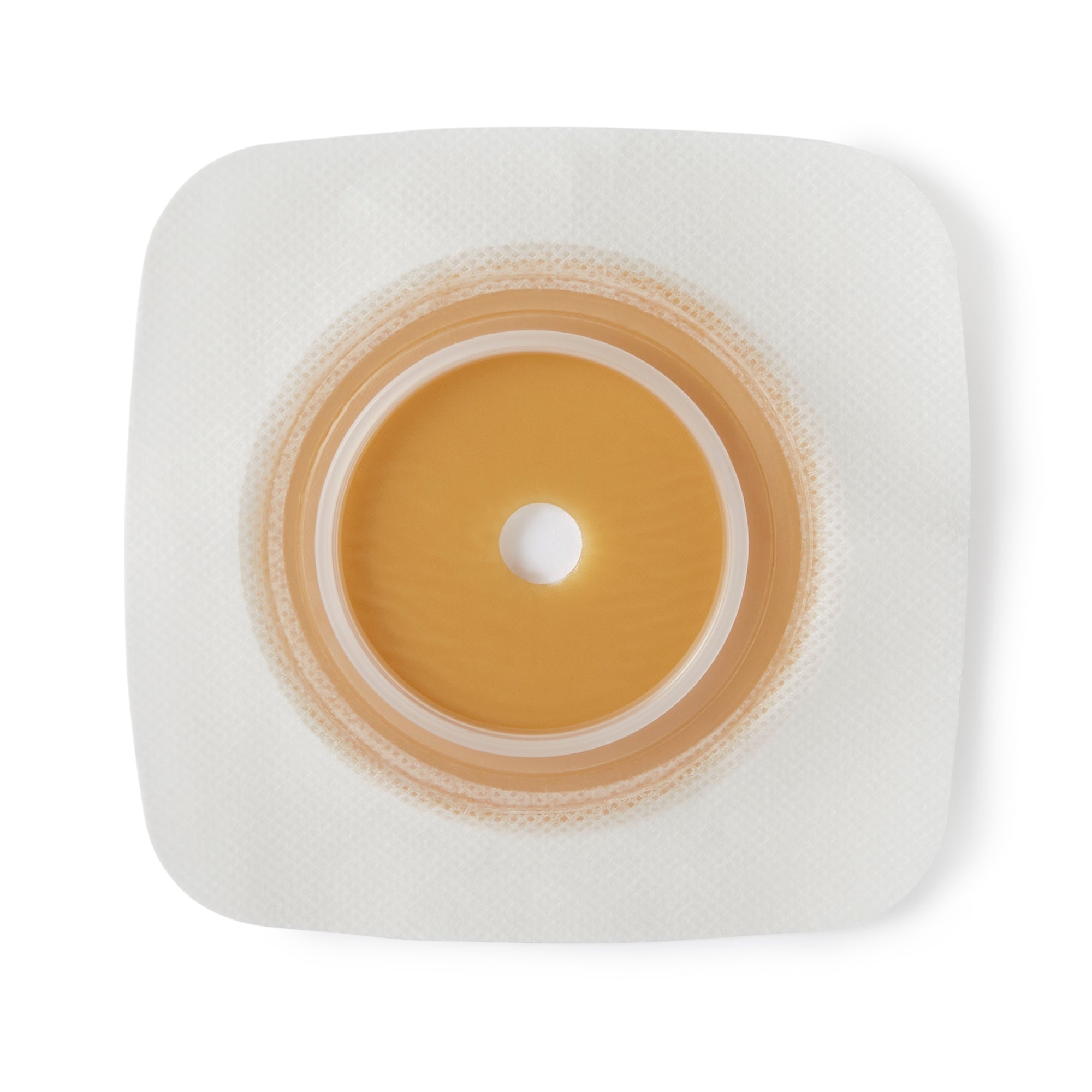 Ostomy Barrier Sur-Fit Natura Trim to Fit, Extended Wear Durahesive Adhesive 57 mm Flange Sur-Fit Natura System Hydrocolloid 1-3/8 to 1-3/4 Inch Opening 5 X 5 Inch | 10/Box