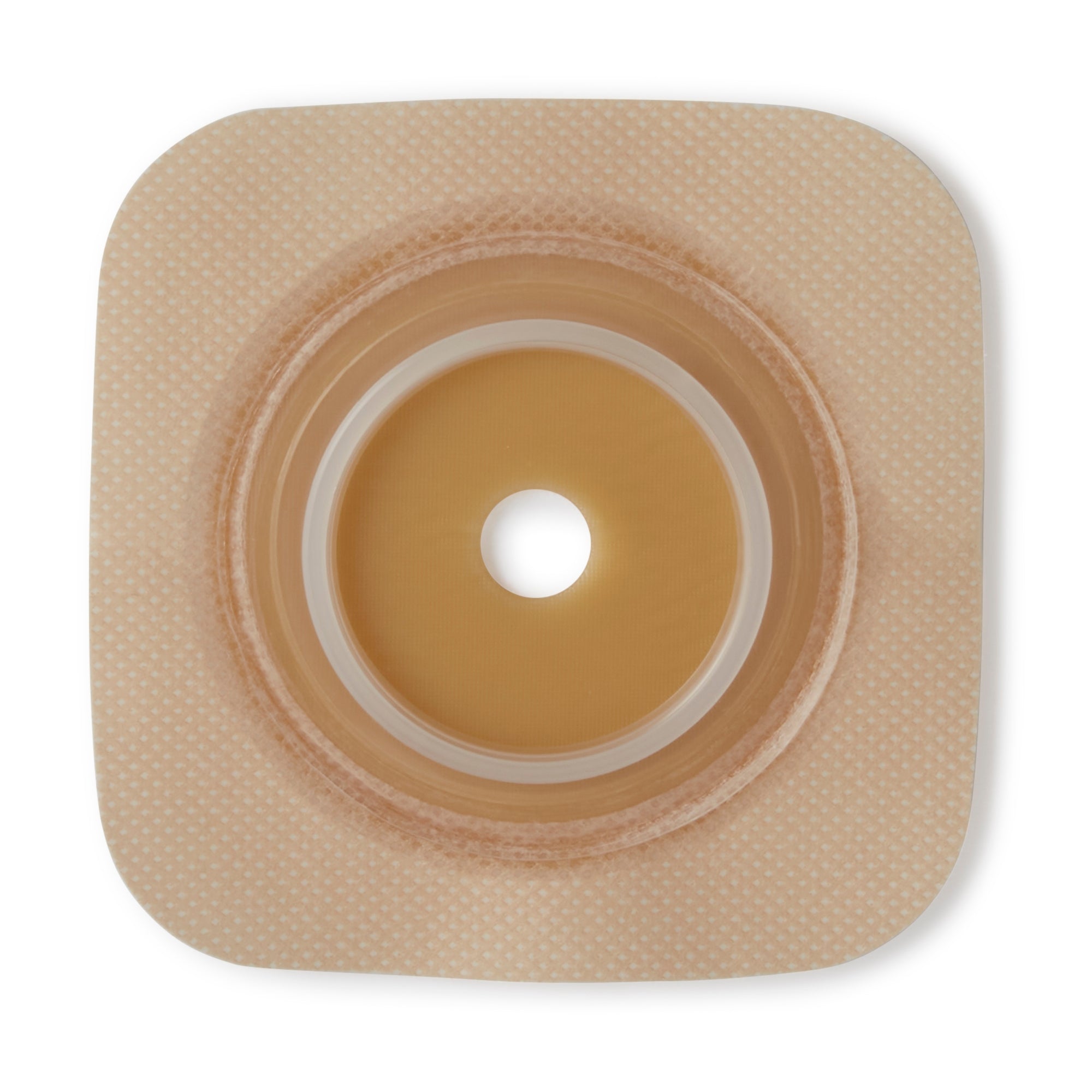 Ostomy Barrier Sur-Fit Natura Trim to Fit, Extended Wear Durahesive Adhesive 45 mm Flange Hydrocolloid 1 to 1-1/4 Inch Opening 4 X 4 Inch | 10/Box