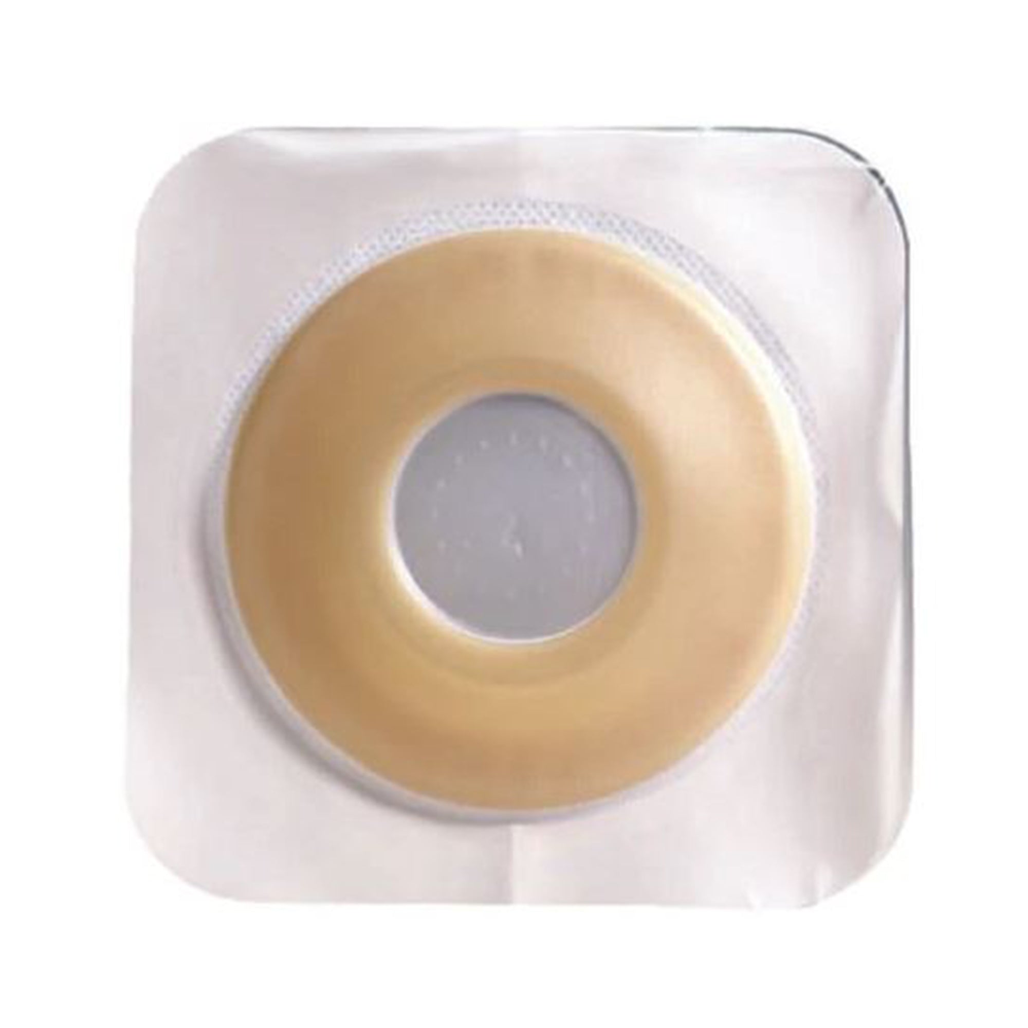 Ostomy Barrier Sur-Fit Natura Precut, Extended Wear Durahesive Adhesive 57 mm Flange Sur-Fit Natura System Hydrocolloid 1-1/2 Inch Opening 5 X 5 Inch | 10/Box