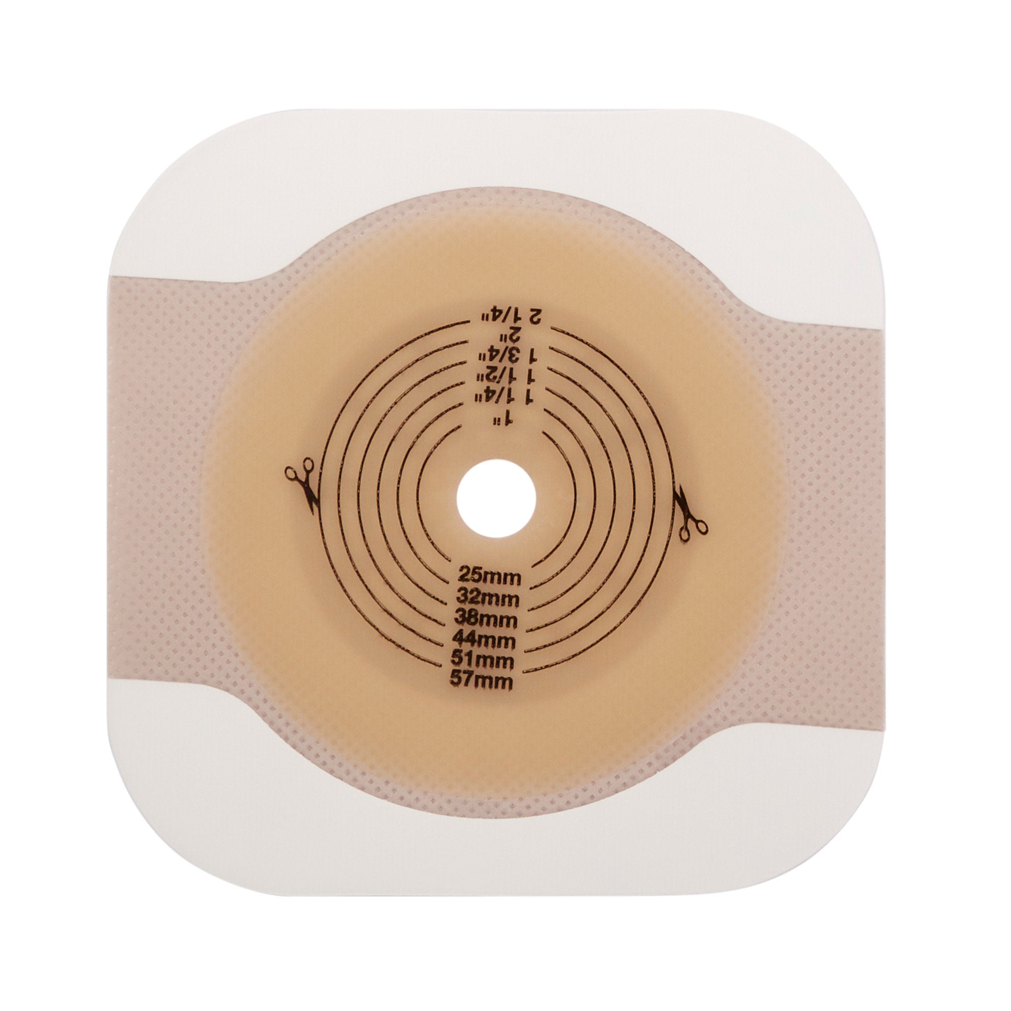 Ostomy Barrier New Image Flextend Trim to Fit, Standard Wear Adhesive Tape 70 mm Flange Blue Code System Hydrocolloid Up to 2-1/4 Inch Opening | 5/Box