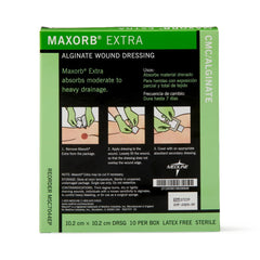 Alginate Dressing Maxorb Extra 4 X 4 Inch Square, Packaging Type- Box
