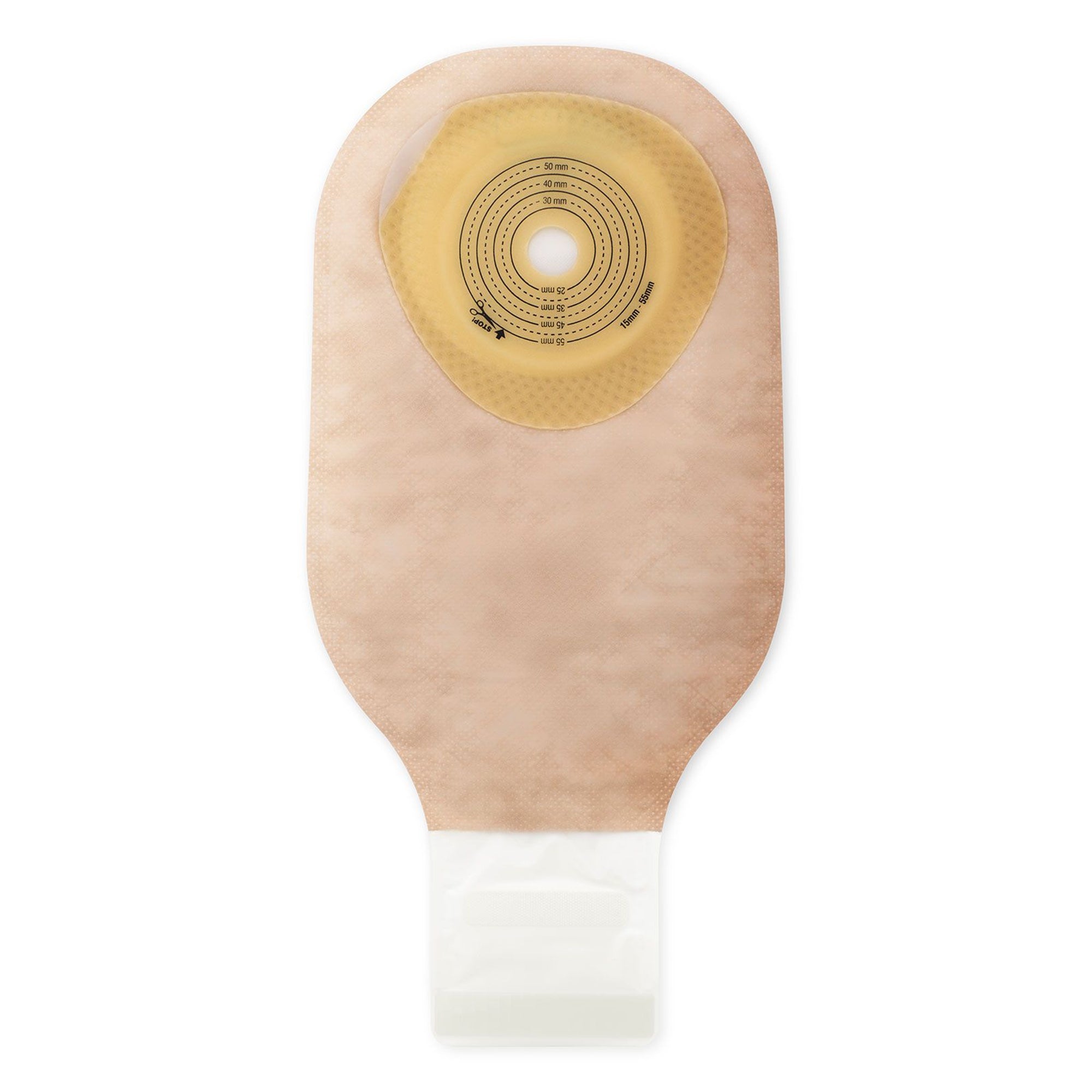 Colostomy Pouch Premier One-Piece System 12 Inch Length Flat, Trim To Fit 5/8 to 2-1/8 Inch Stoma Drainable | 10/Box