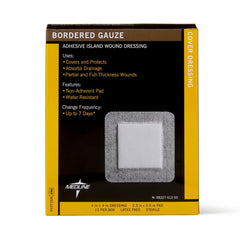 Island Dressing Medline 4 X 4 Inch Square Sterile Water Resistant Nonwoven Backing, Packaging Type- Box