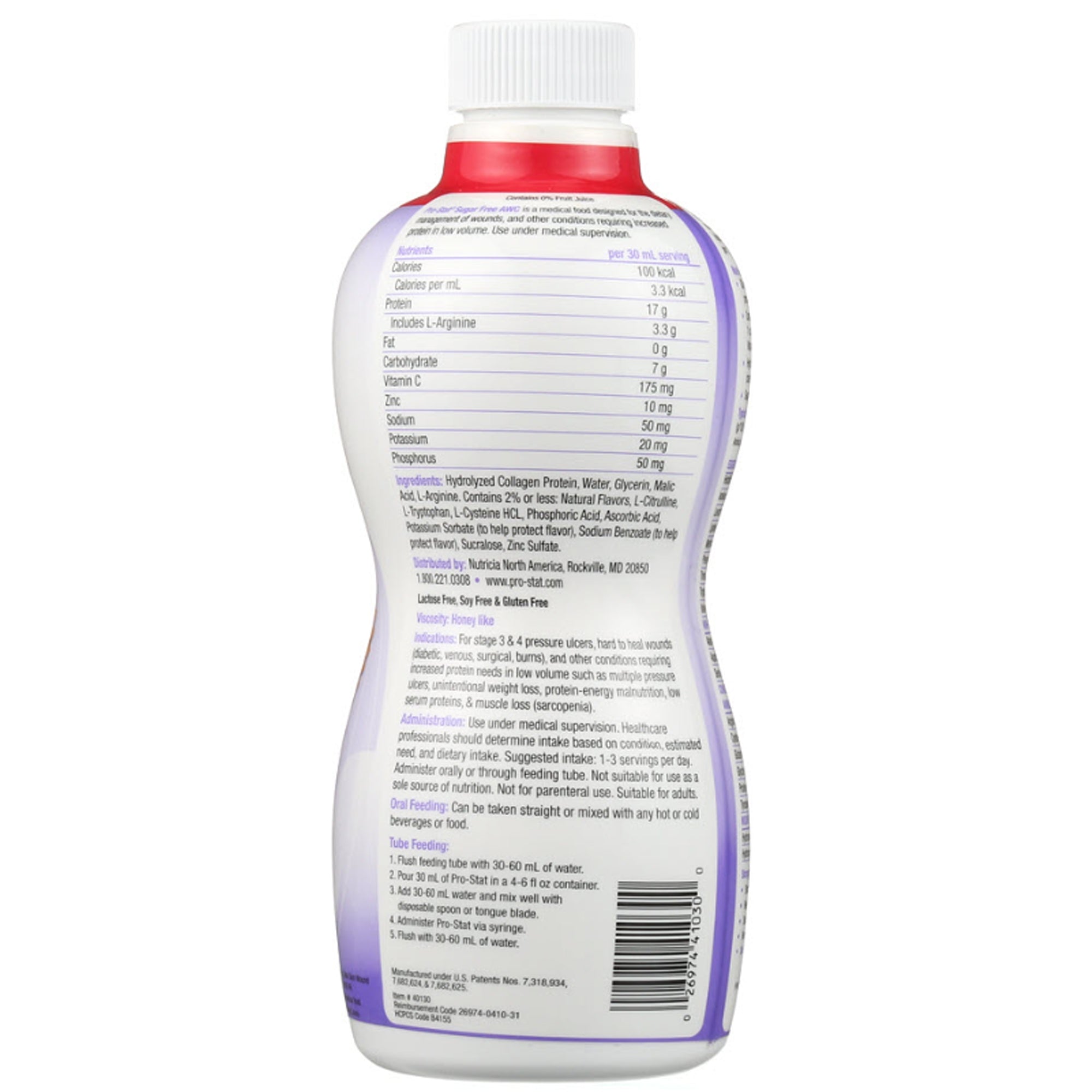 Oral Supplement Pro-Stat AWC Wild Cherry Punch Flavor Liquid 30 oz. Bottle | (4/Case)
