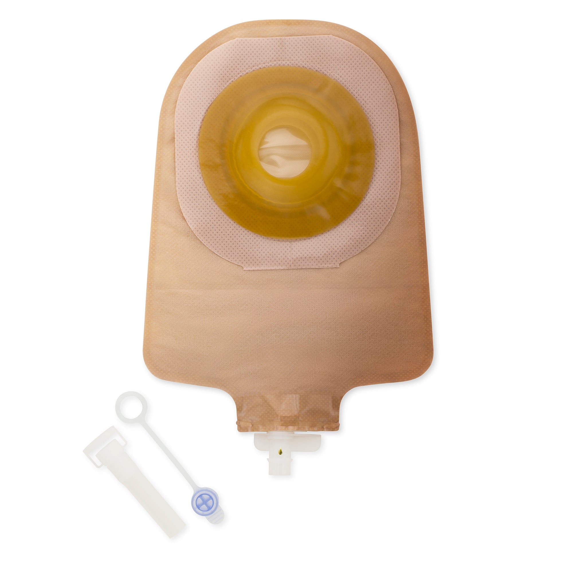 Urostomy Pouch Premier One-Piece System 9 Inch Length Convex, Pre-Cut 7/8 Inch Stoma Drainable | 5/Box