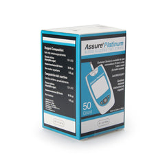 Blood Glucose Test Strips Assure Platinum 50 Strips per Pack, Packaging Type- Box