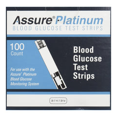 Blood Glucose Test Strips Assure Platinum 100 Strips per Pack, Packaging Type- Case