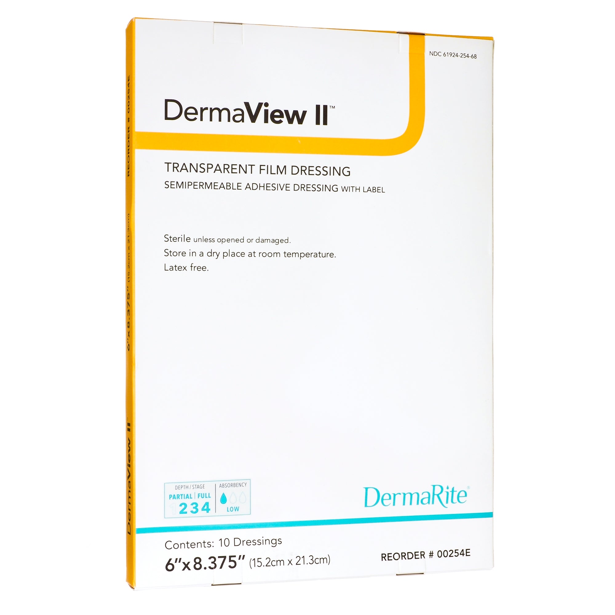 Transparent Film Dressing DermaView II 6-1/2 X 8-3/8 Inch Frame Style Delivery Rectangle Sterile, Packaging Type- Box