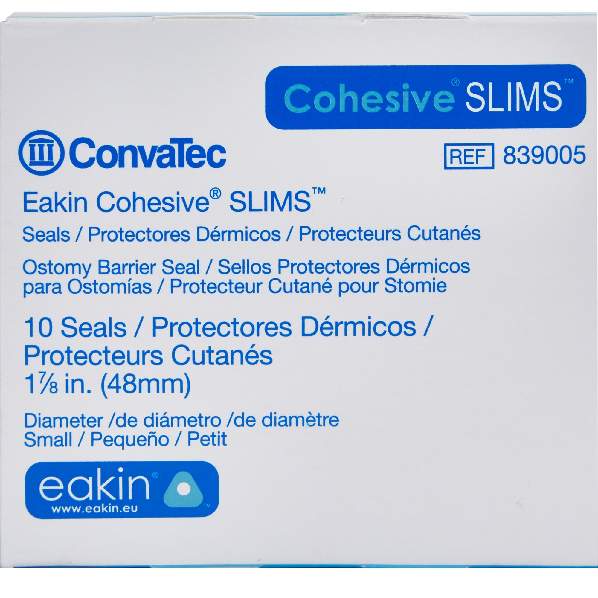 Ostomy Barrier Seal Eakin Cohesive Slim, Outer Diameter 2 Inch, Thickness 1/8 Inch | 10/Box