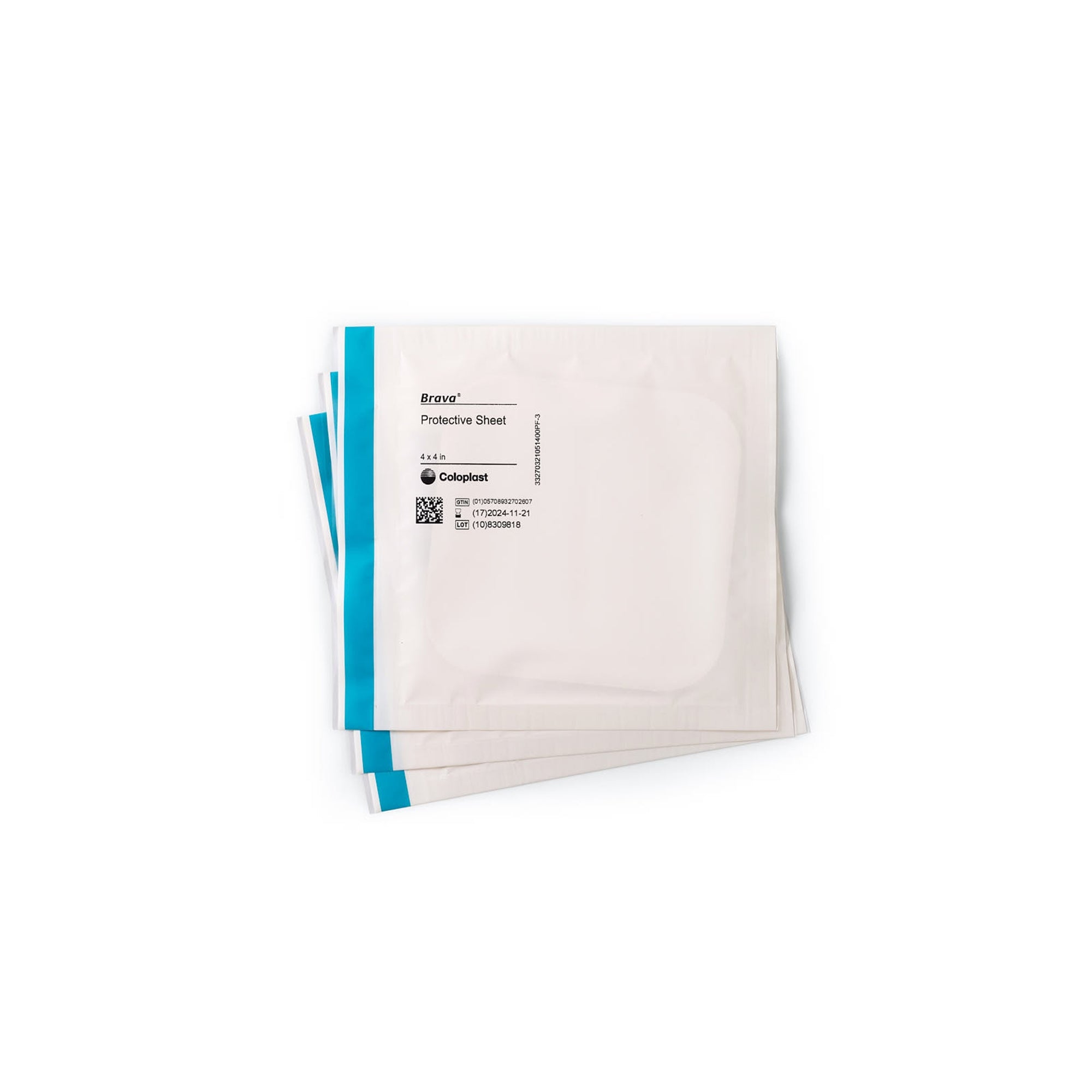 Stoma Skin Protective Sheet Brava 4 X 4 Inch, Packaging Type- Box