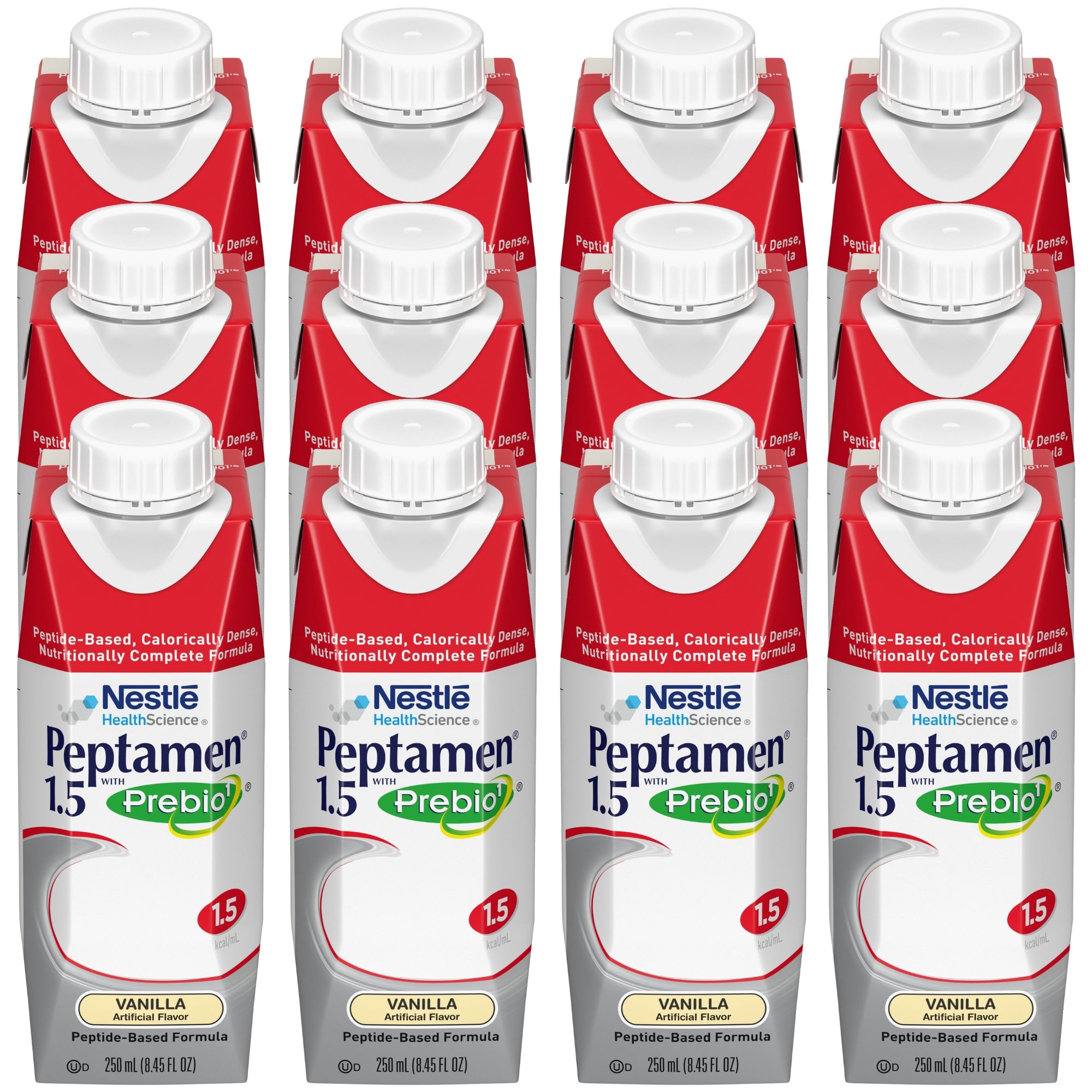 Oral Supplement Peptamen 1.5 with Prebio 1 Vanilla Flavor Liquid 250 mL Carton | (24/Case)