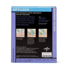 Super Absorbent Dressing OptiLock 5 X 5-1/2 Inch Rectangle, Packaging Type- Box
