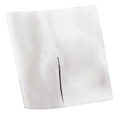 Medline 6-Ply Fenestrated Drain Sponge – White Polyester/Rayon Sterile Square, 4 × 4 in (2 per Pack) | HCPCS A6402