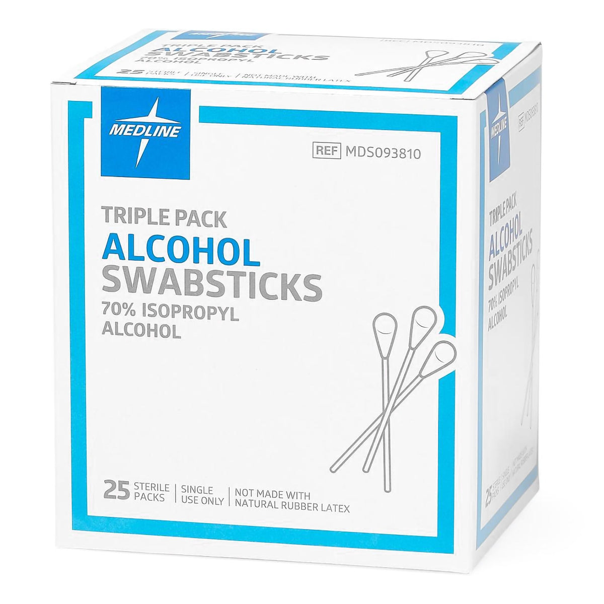 Impregnated Swabstick 70% Strength Isopropyl Alcohol Individual Packet Sterile, Packaging Type- Box