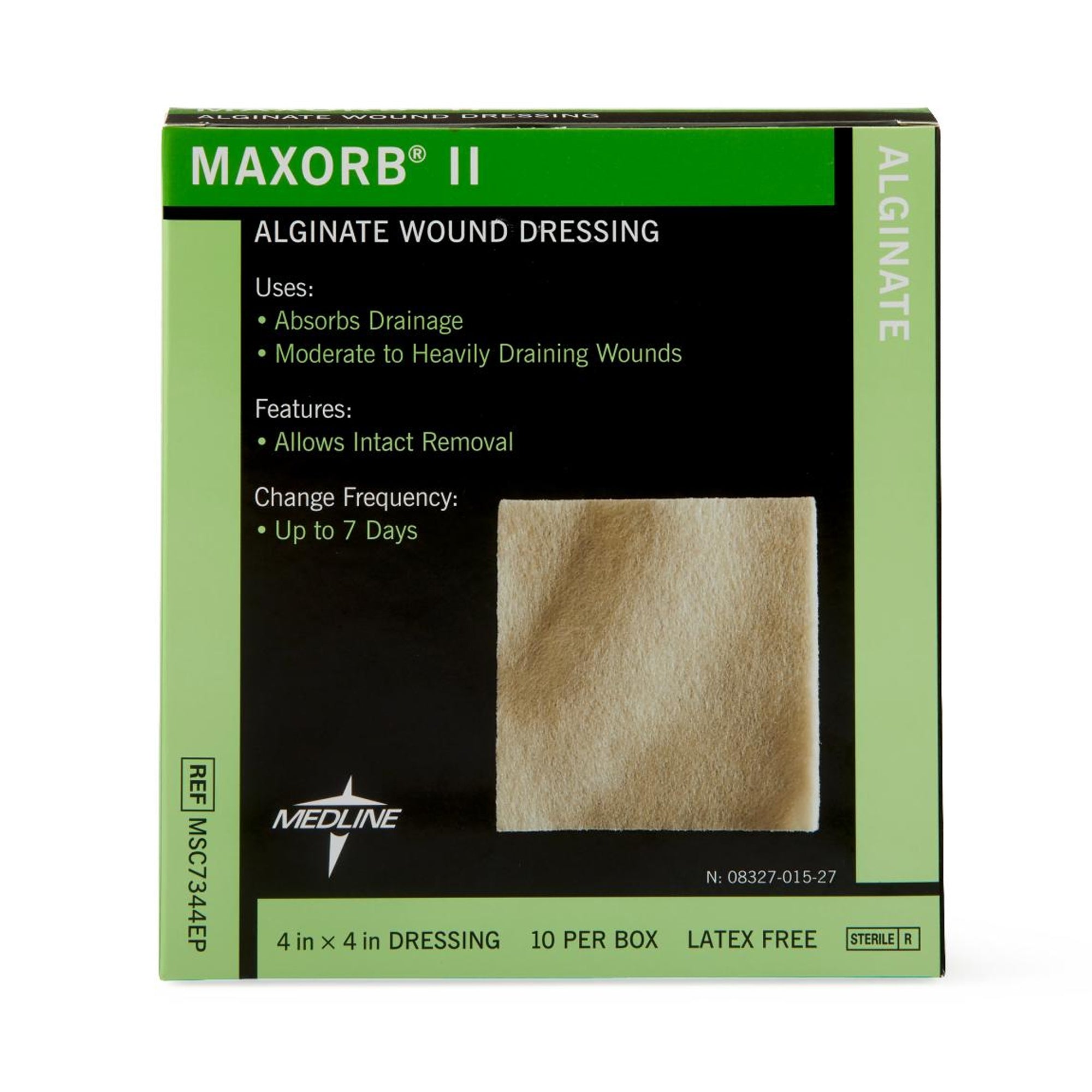 Alginate Dressing Maxorb II 4 X 4 Inch Square, Packaging Type- Box