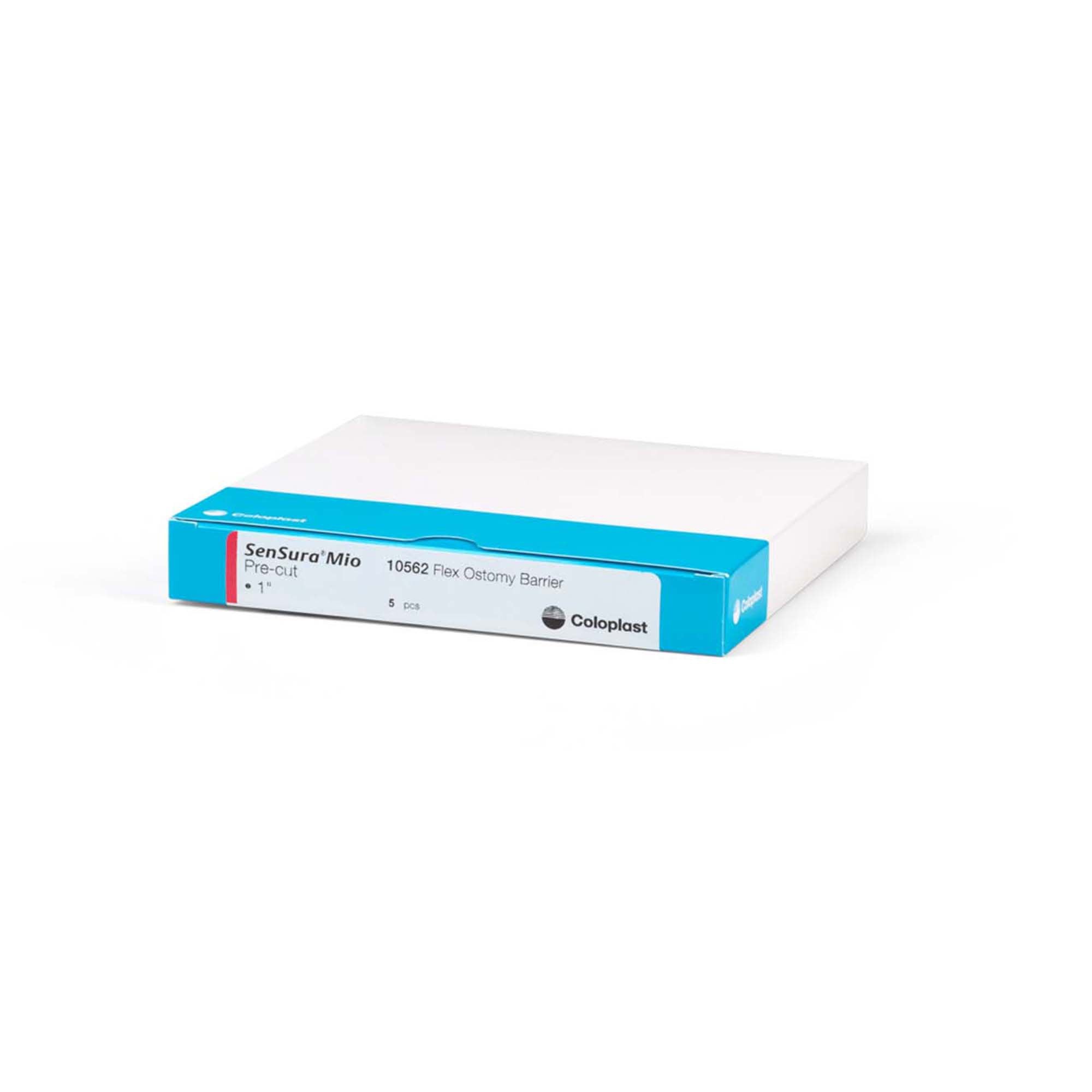 Ostomy Barrier SenSura Mio Flex Precut, Extended Wear Elastic Adhesive 50 mm Flange Red Code System 1 Inch Opening | 5/Box