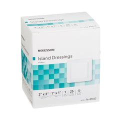mckesson adhesive dressing 2 x 2 inch mckesson island dressing mk491825bx