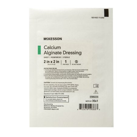 mckesson alginate dressing 2 x 2 inch mckesson alginate dressing mk883263ea