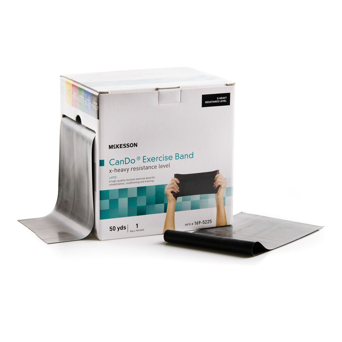 Exercise Resistance Band McKesson CanDo Green 5 Inch X 6 Yard Medium Resistance, Packaging Type- Each