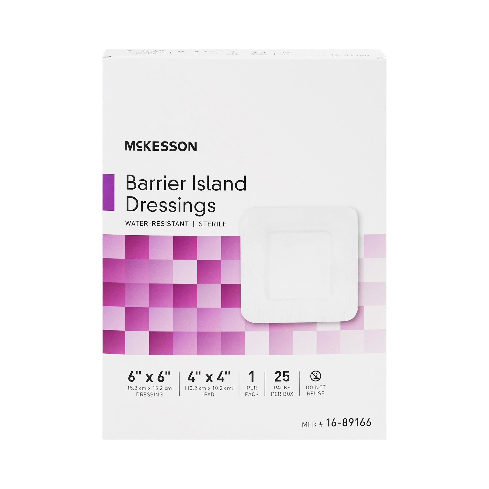 mckesson composite barrier island dressing 6 x 6 inch mckesson barrier island composite dressing mk488921bx