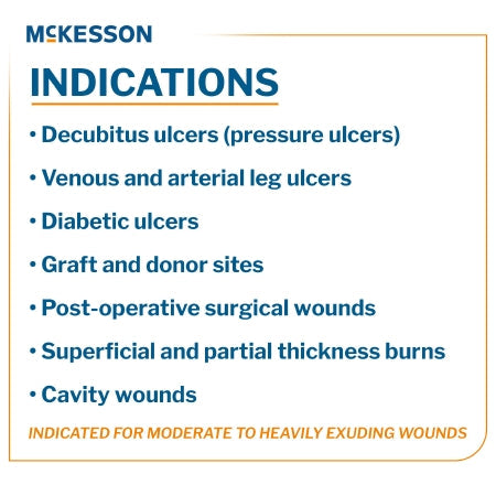 mckesson gelling fiber wound dressing 3 4 x 18 inch mckesson gelling fiber wound dressing mk1138626bx