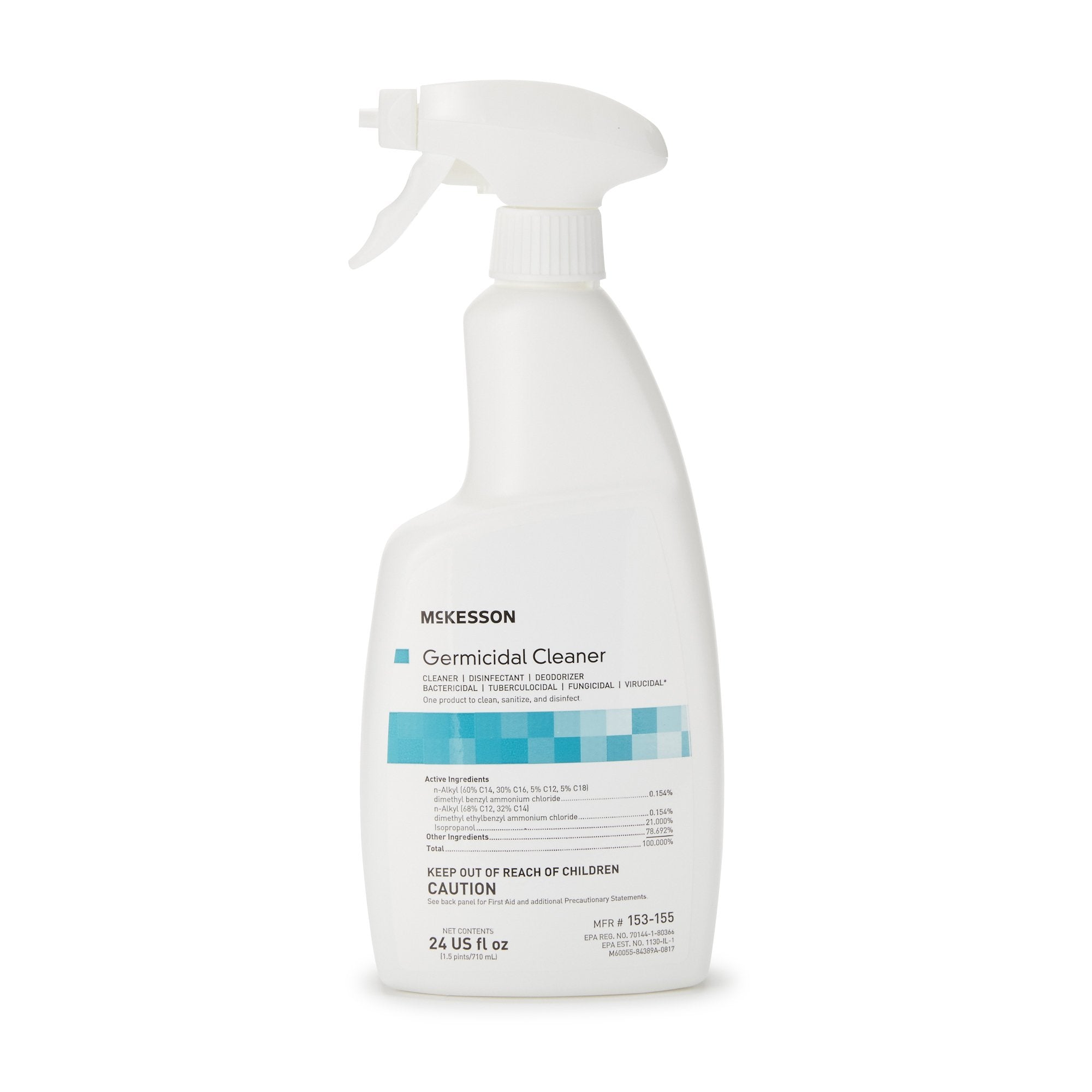 McKesson Surface Disinfectant Cleaner Alcohol Based Trigger Spray Liquid 24 oz. Bottle Alcohol Scent NonSterile