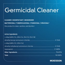 mckesson germicidal surface disinfectant cleaner jug 1 gal mckesson surface disinfectant cleaner mk1103353ea