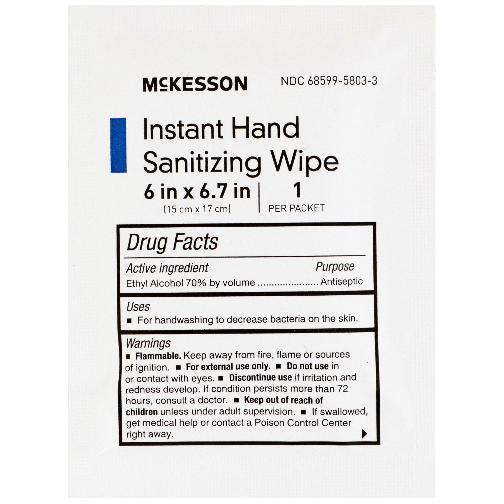 mckesson hand sanitizing wipes mckesson hand sanitizing wipe mk1055597ea