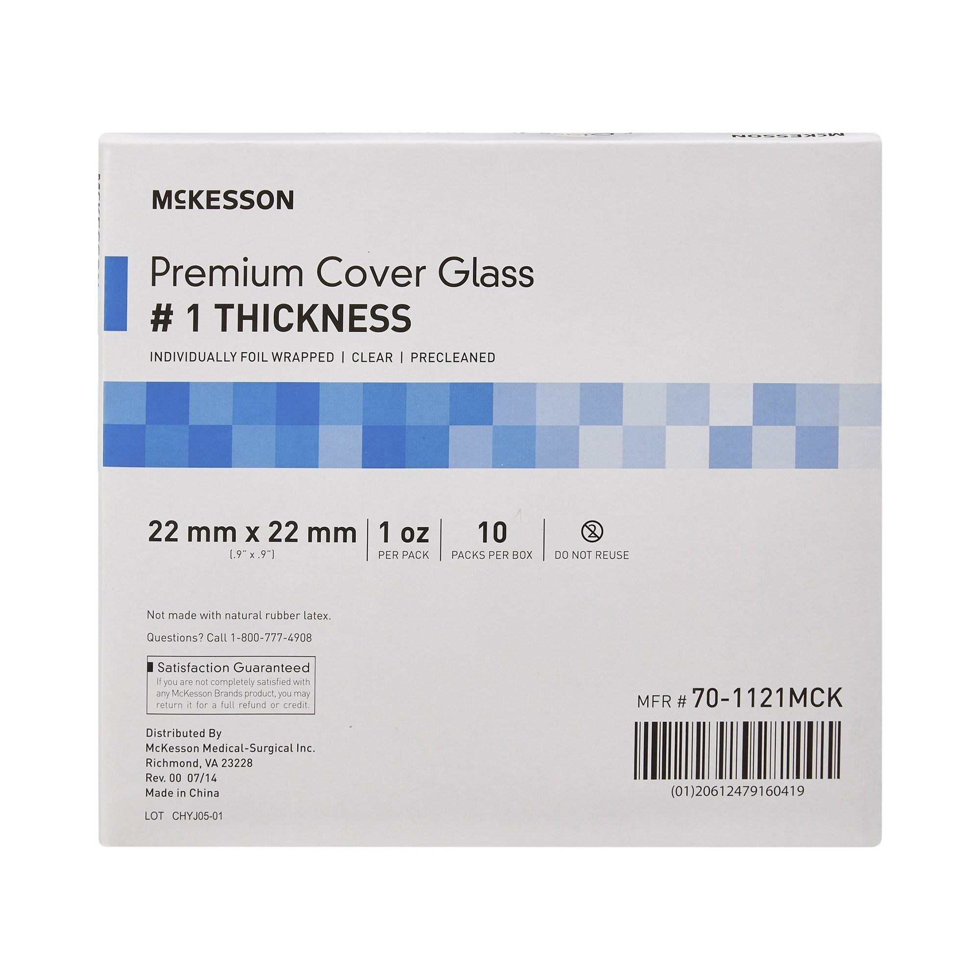 mckesson no 1 thickness cover glass 22 x 22 mm mckesson cover glass mk938364bx