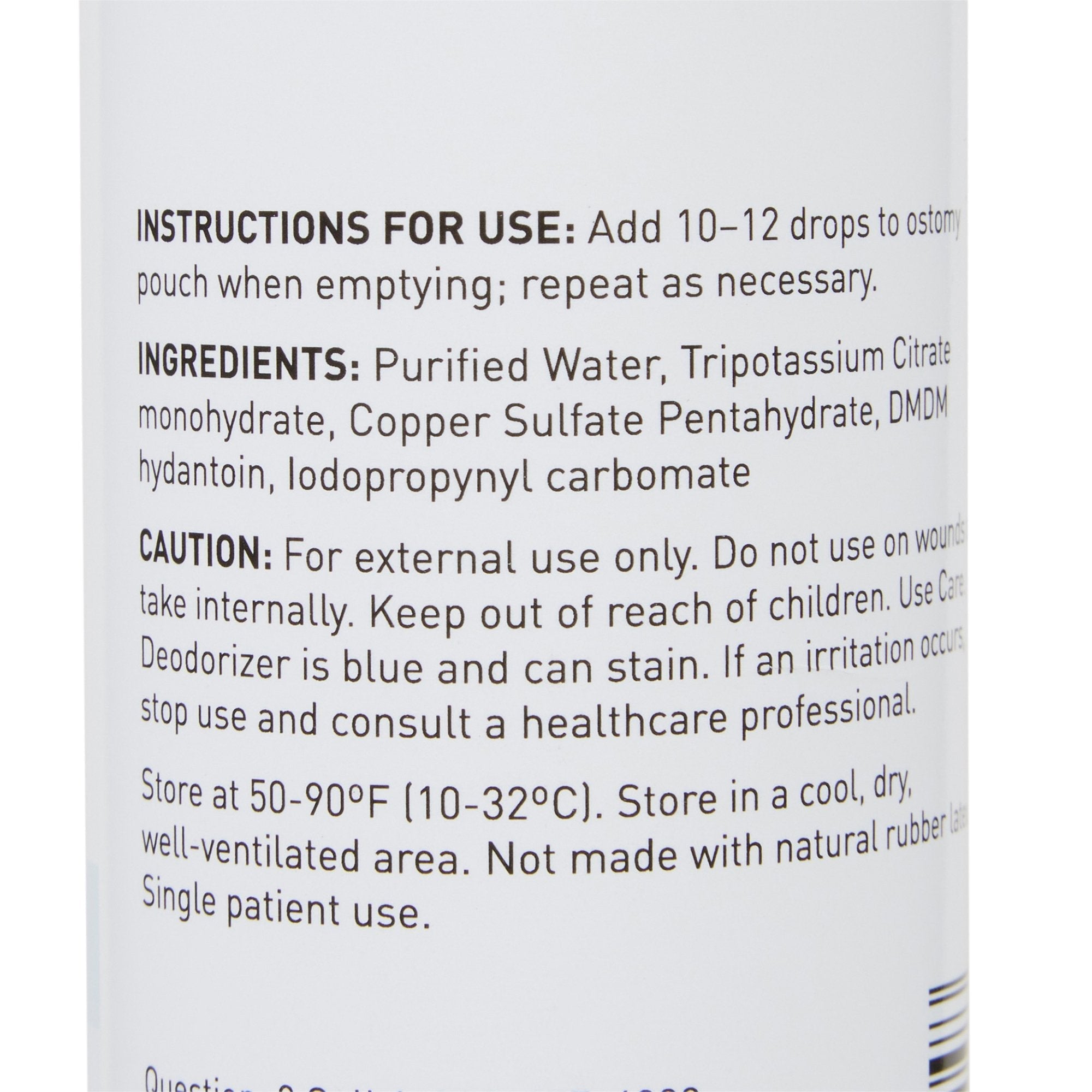 mckesson ostomy appliance deodorant 8 ounce squeeze bottle mckesson ostomy appliance deodorant mk1081292ea