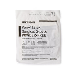 mckesson perry latex surgical glove size 7 5 brown mckesson perry surgical glove mk1044731bx