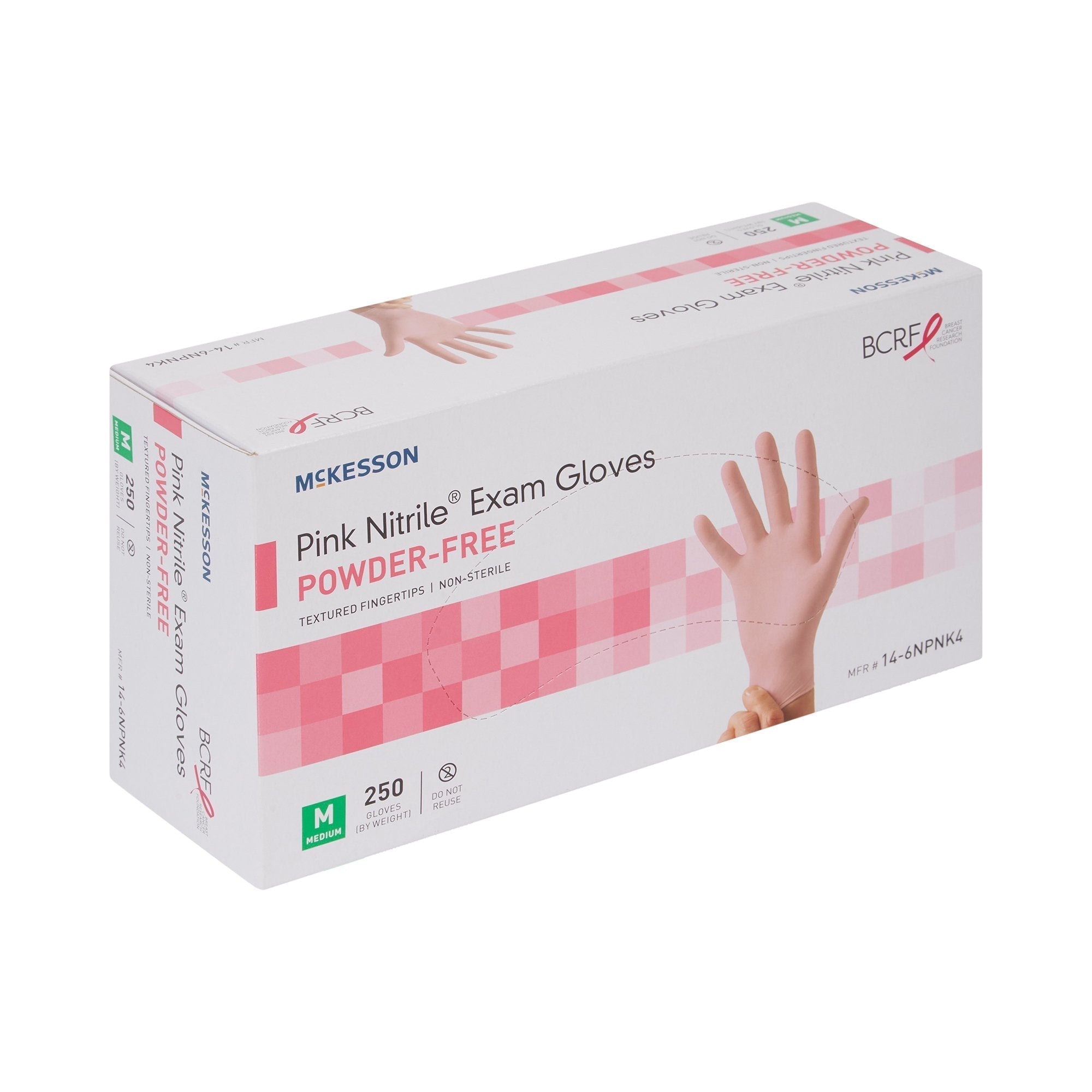 mckesson pink nitrile exam glove medium pink mckesson pink nitrile exam glove mk1065402bx