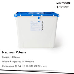 mckesson prevent pharmaceutical waste container 8 gallon 13 x 17 3 10 x 13 inch mckesson prevent pharmaceutical waste container mk1011862ea