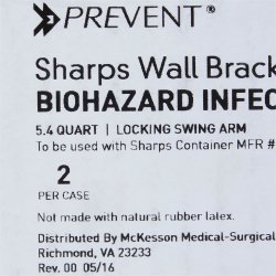 mckesson prevent sharps collector bracket mckesson prevent sharps container bracket mk1011864ea