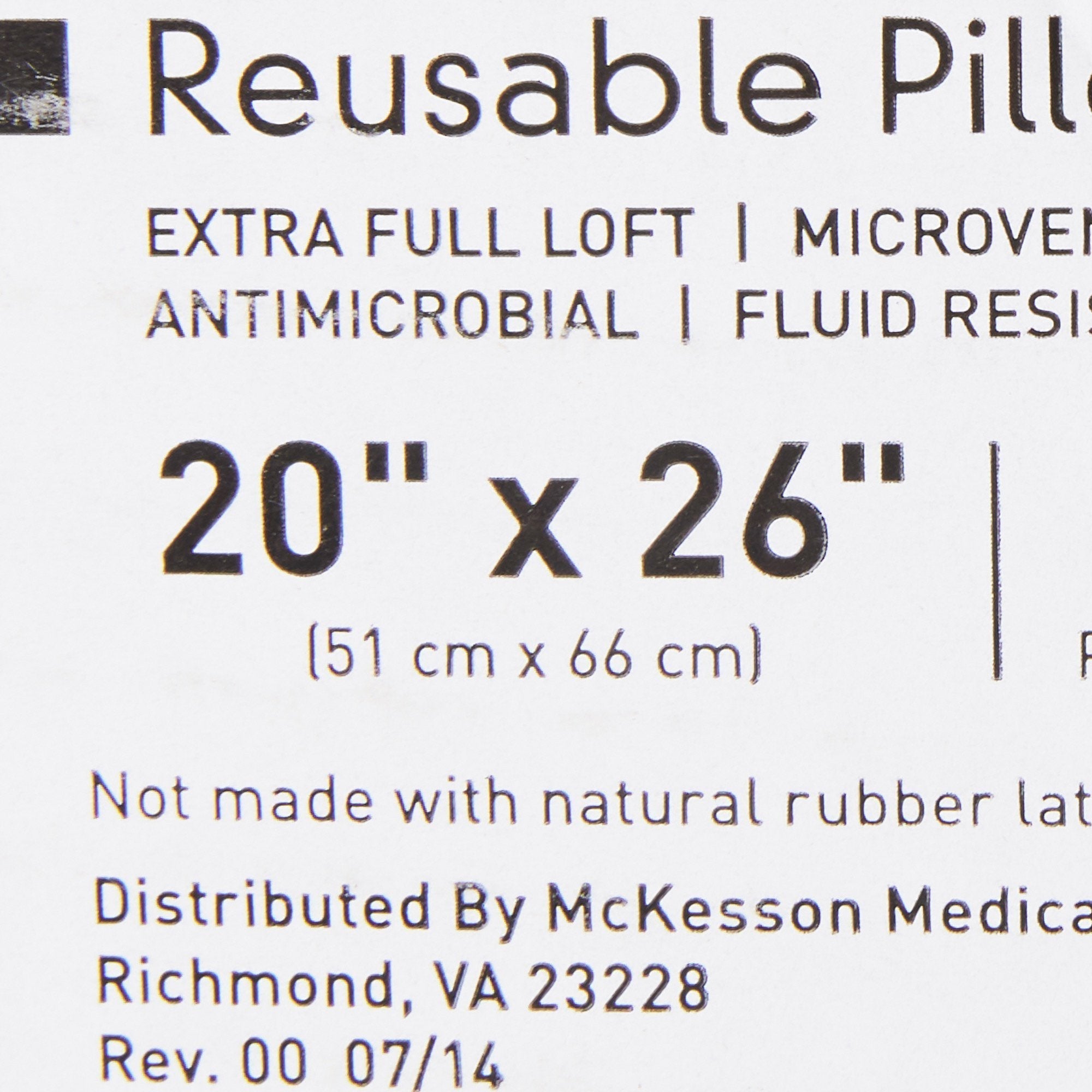 mckesson reusable bed pillow mckesson bed pillow mk939586ea